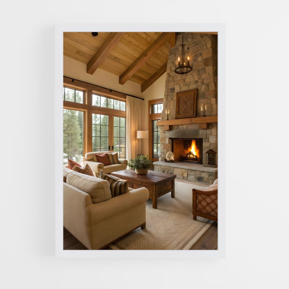 ap-living room-1 cadre Blanc