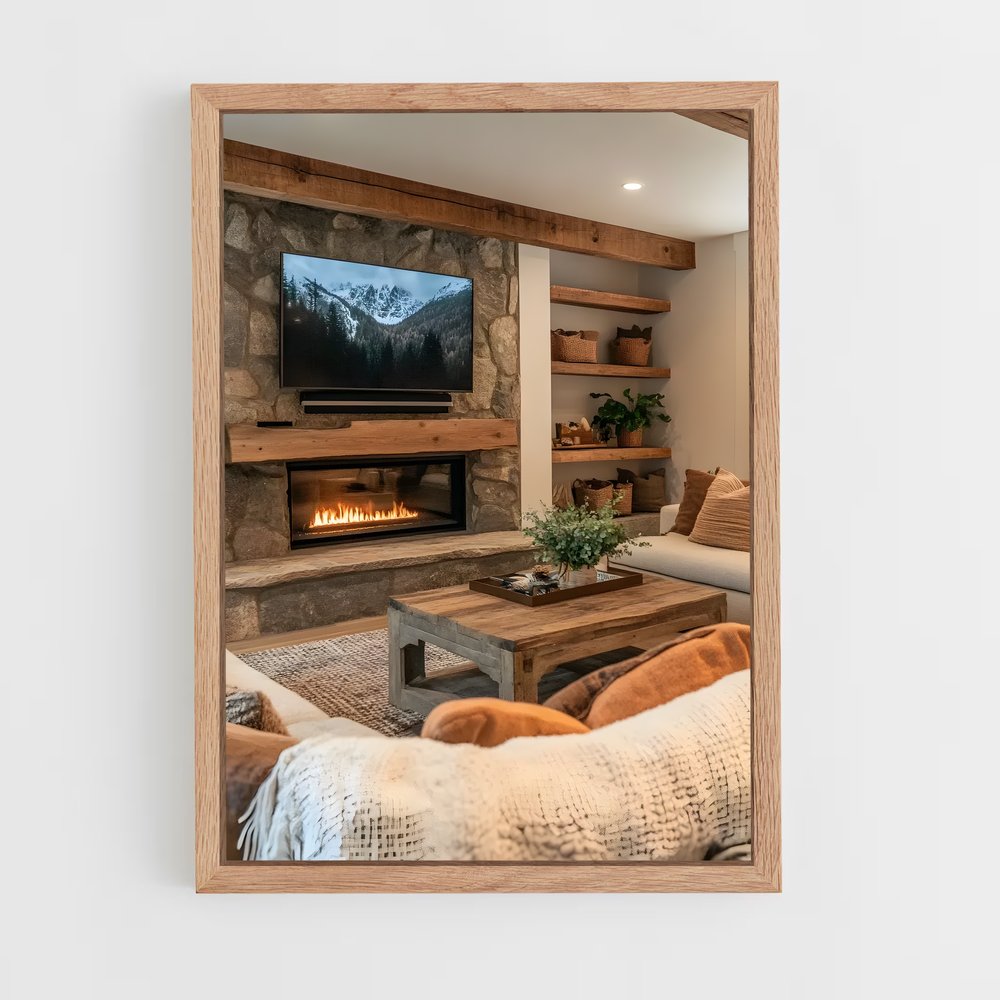 ap-living room-10 cadre Bois clair