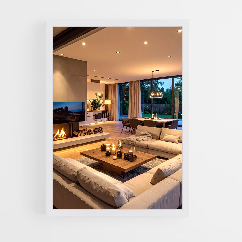 ap-living room-2 cadre Blanc