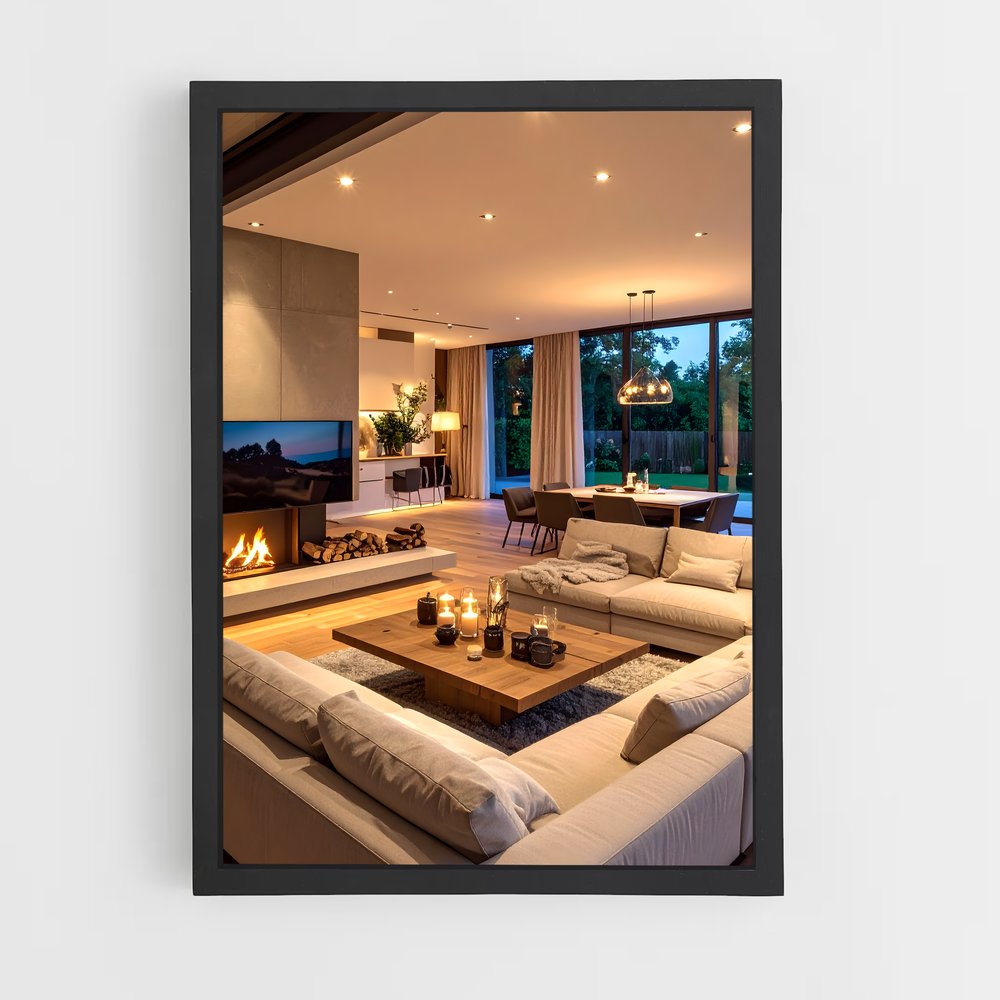 ap-living room-2 cadre Noir
