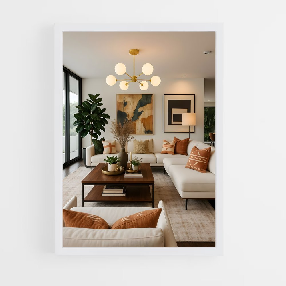 ap-living room-3 cadre Blanc