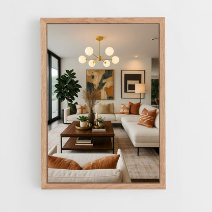 ap-living room-3 cadre Bois clair
