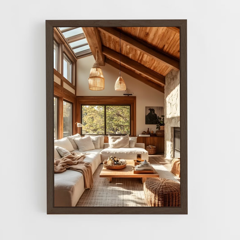 ap-living room-4 cadre Bois foncé