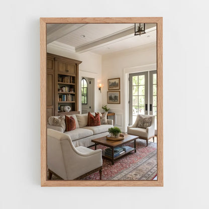 ap-living room-5 cadre Bois clair