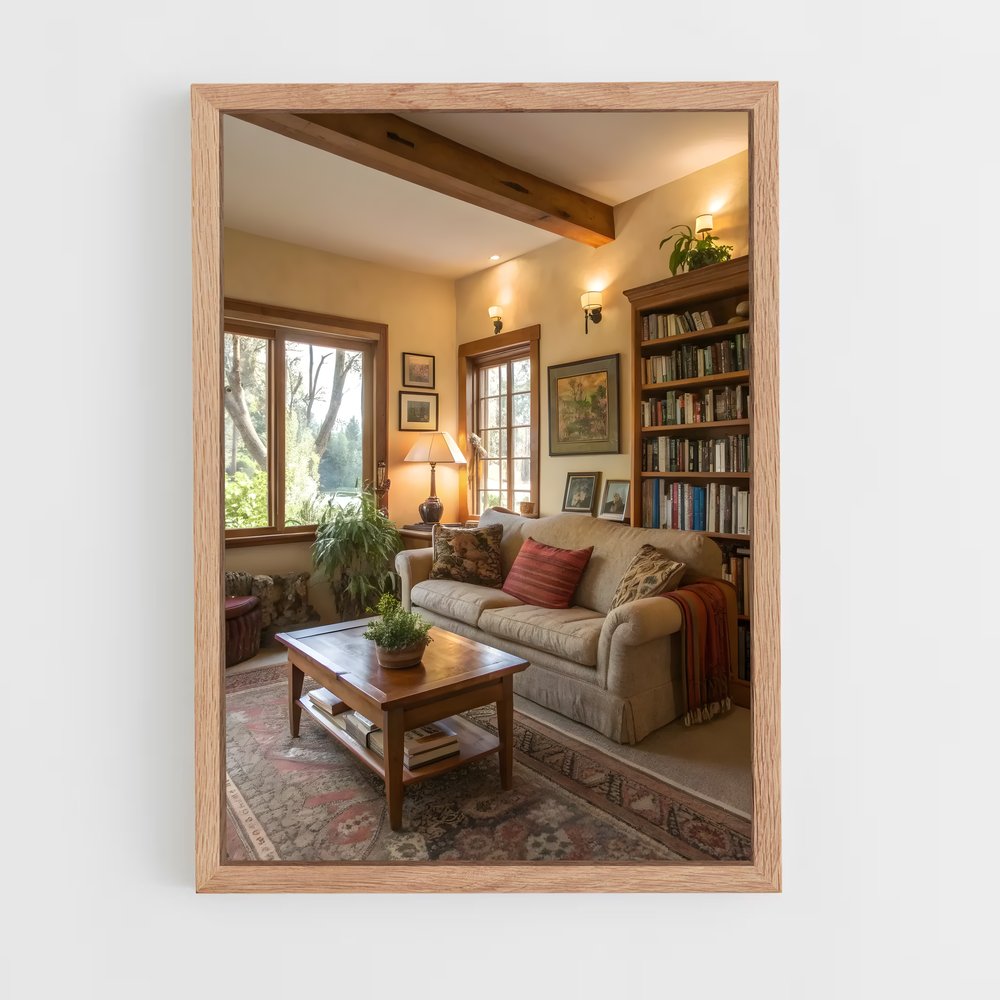 ap-living room-7 cadre Bois clair