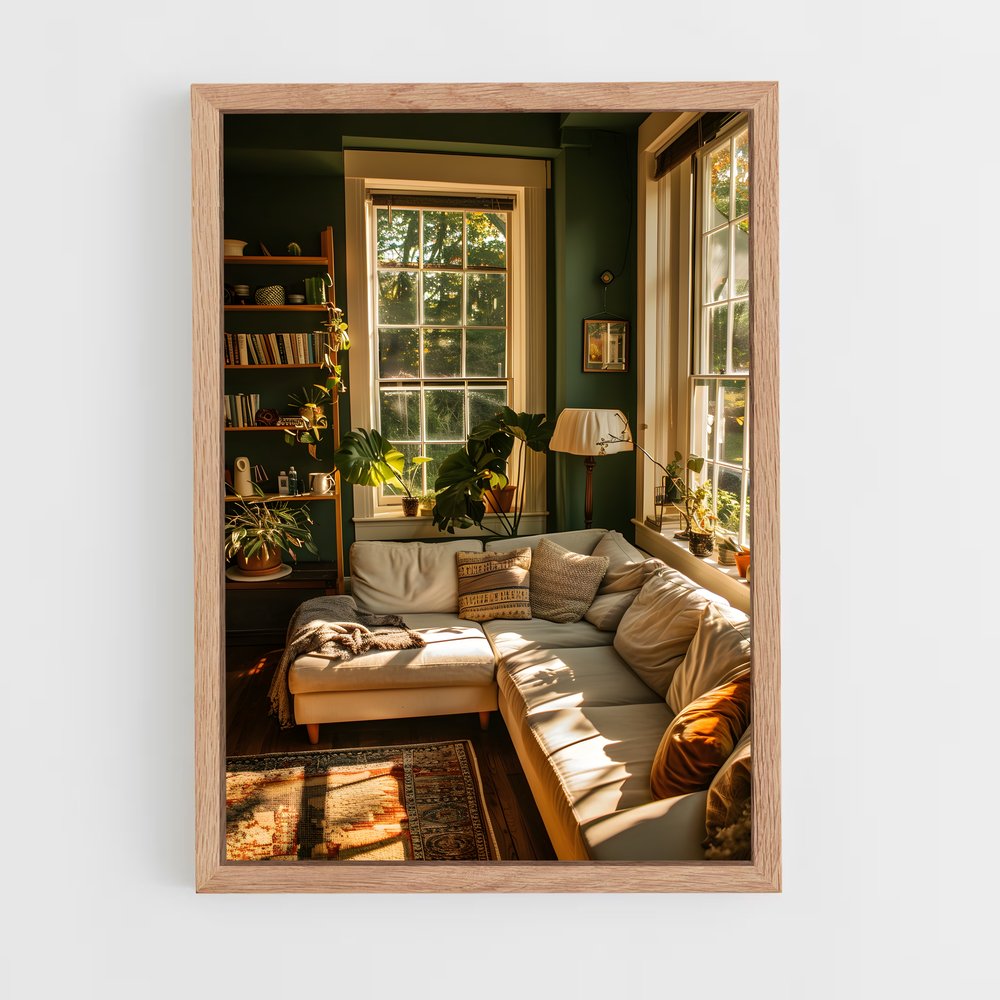 ap-living room-8 cadre Bois clair