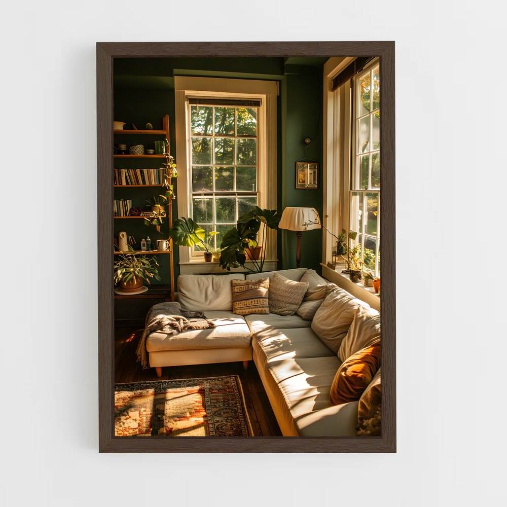 ap-living room-8 cadre Bois foncé