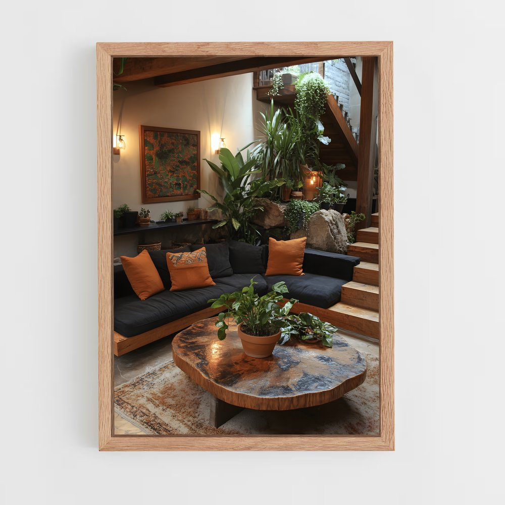 ap-living room-9 cadre Bois clair
