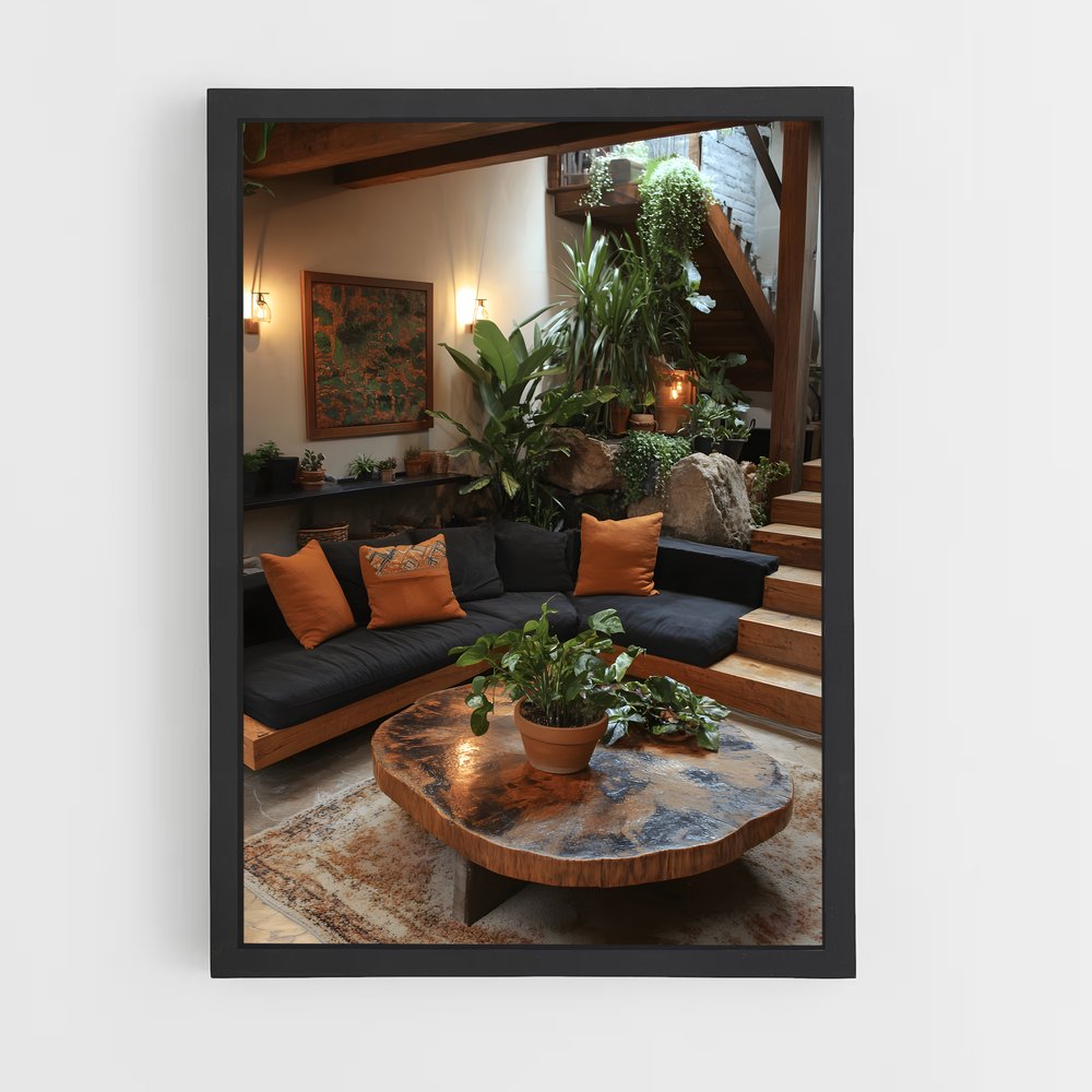 ap-living room-9 cadre Noir