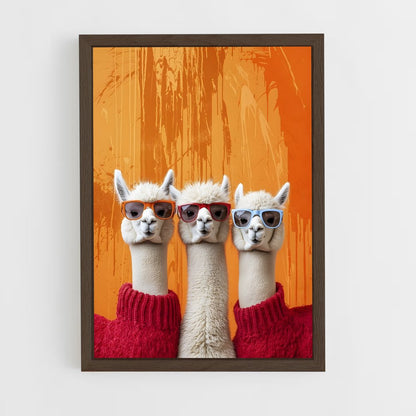 ap-llama-8 cadre Bois foncé