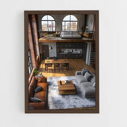 ap-loft-1 cadre Bois foncé