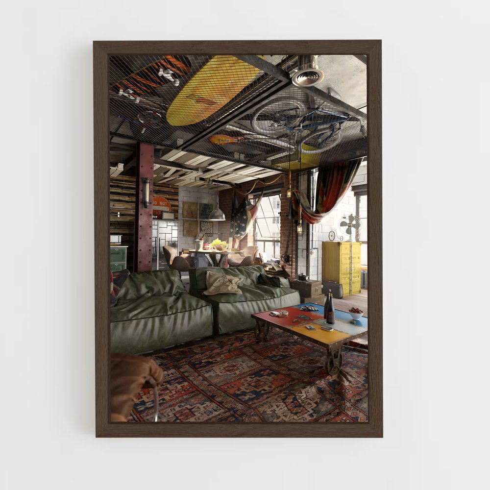 ap-loft-11 cadre Bois foncé