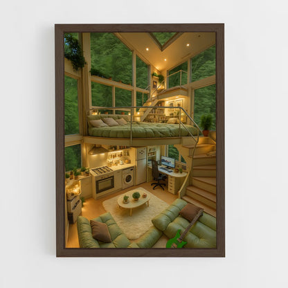 ap-loft-14 cadre Bois foncé