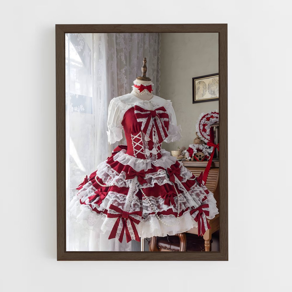 ap-lolita fashion-1 cadre Bois foncé