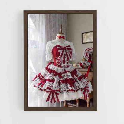 ap-lolita fashion-1 cadre Bois foncé