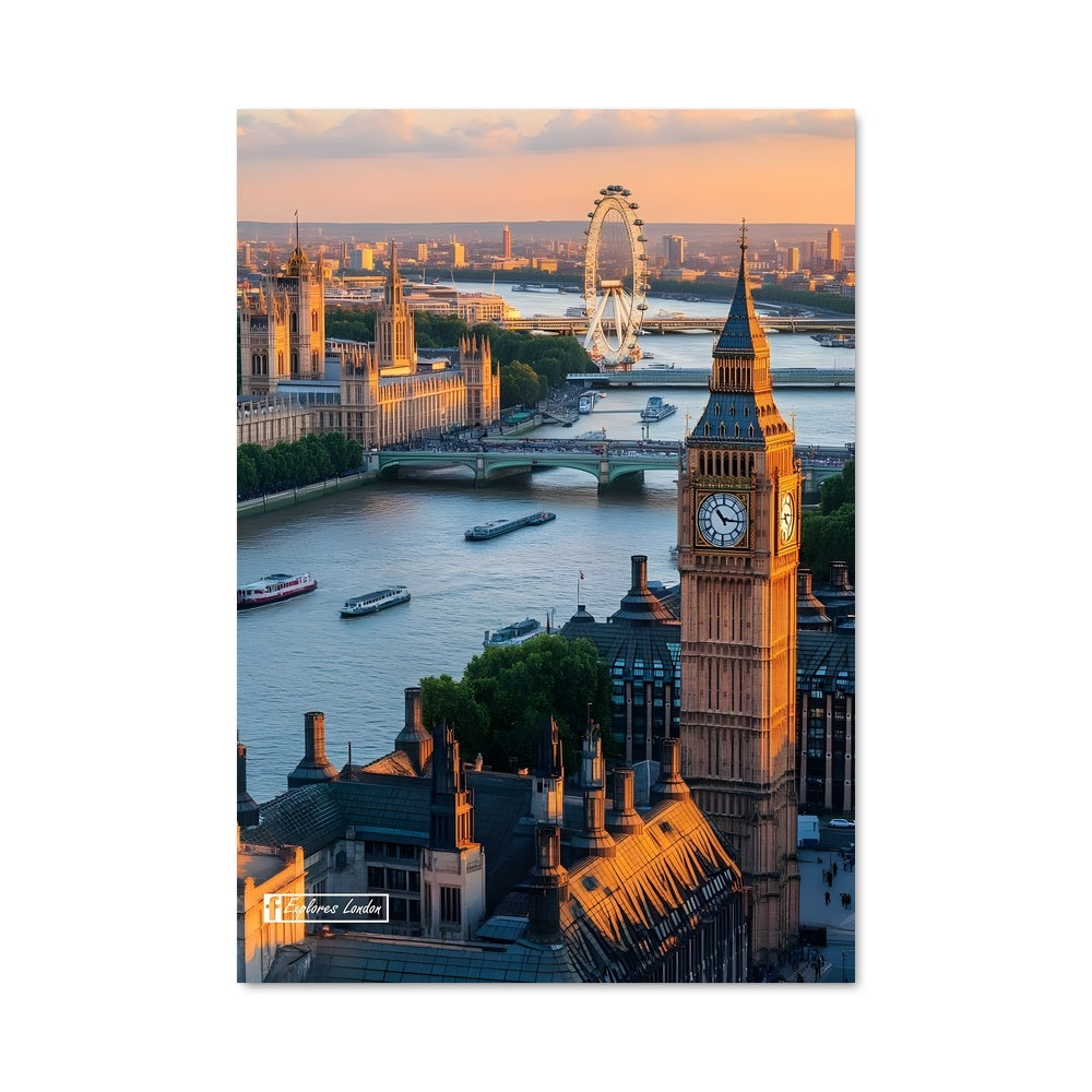Poster Coucher de Londres