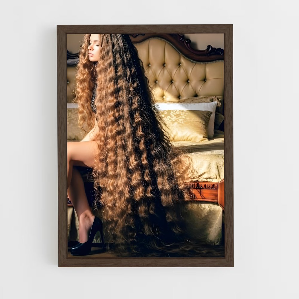 ap-long hair-2 cadre Bois foncé