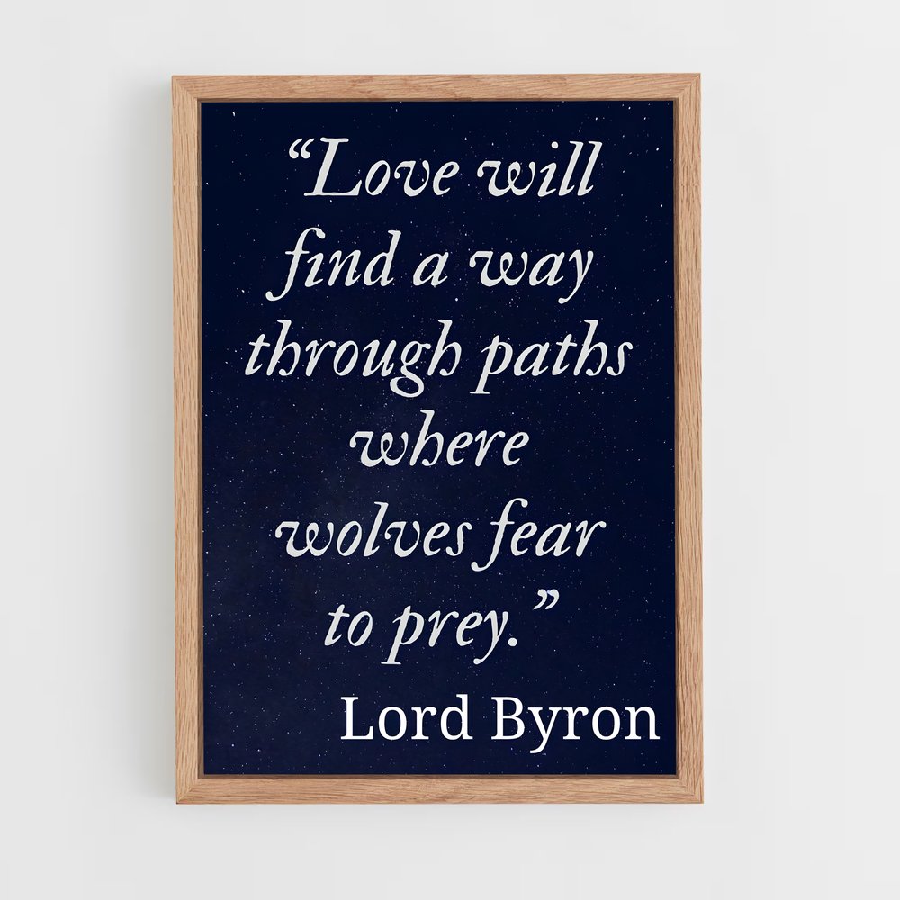 ap-lord byron-4 cadre Bois clair