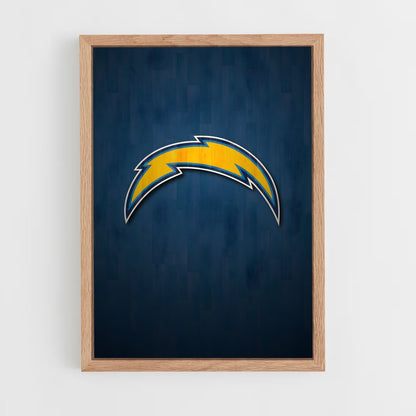 ap-los angeles chargers-5 cadre Bois clair