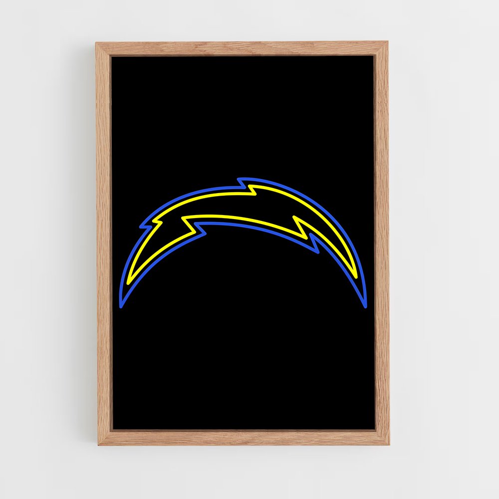 ap-los angeles chargers-6 cadre Bois clair