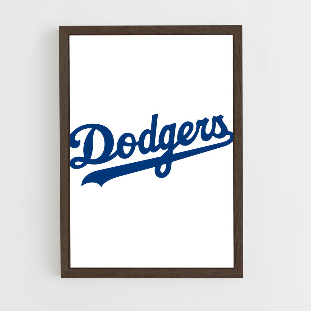 ap-los angeles dodgers-2 cadre Bois foncé