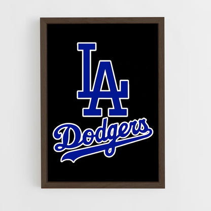 ap-los angeles dodgers-3 cadre Bois foncé