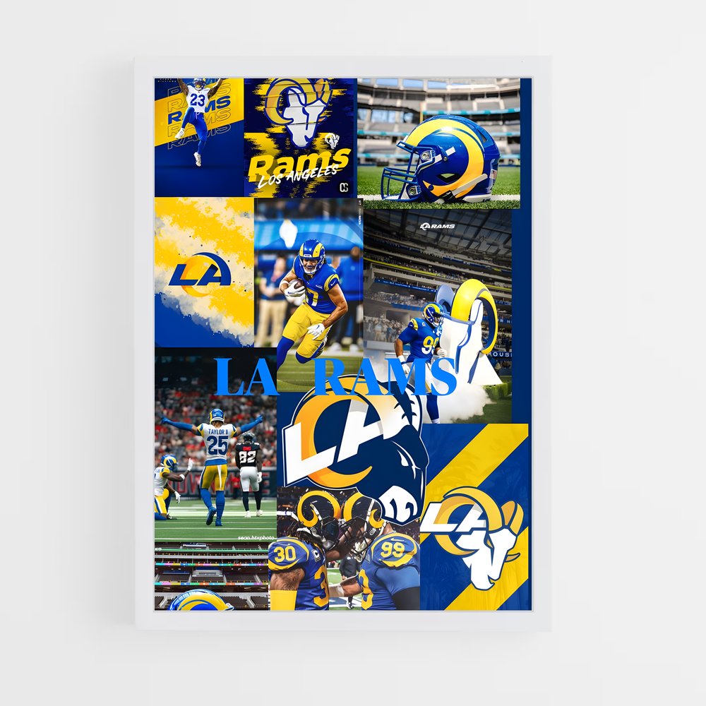 ap-los angeles rams-1 cadre Blanc