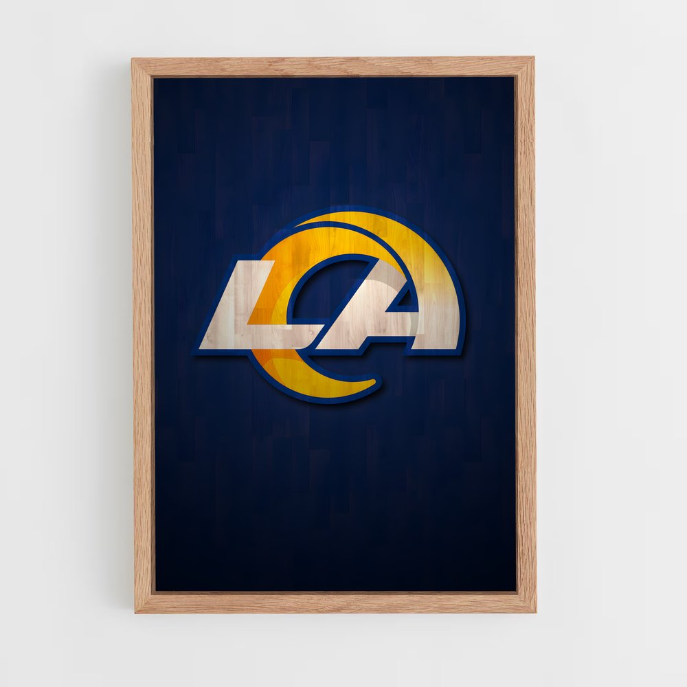 ap-los angeles rams-2 cadre Bois clair