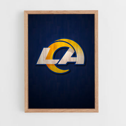 ap-los angeles rams-2 cadre Bois clair