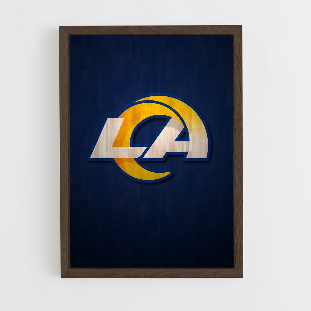 ap-los angeles rams-2 cadre Bois foncé