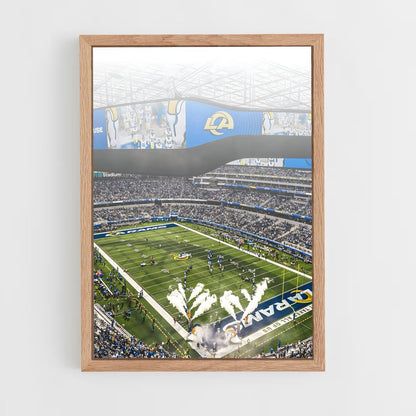 ap-los angeles rams-4 cadre Bois clair