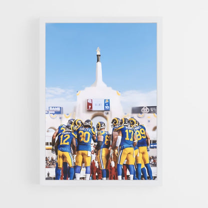 ap-los angeles rams-5 cadre Blanc