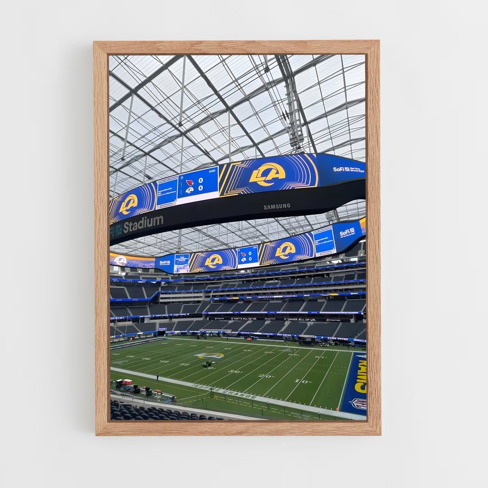 ap-los angeles rams-7 cadre Bois clair