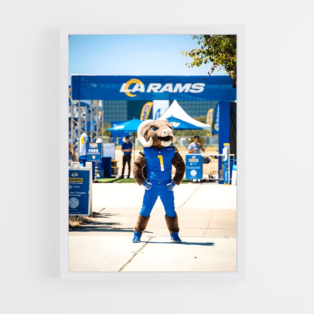 ap-los angeles rams-8 cadre Blanc