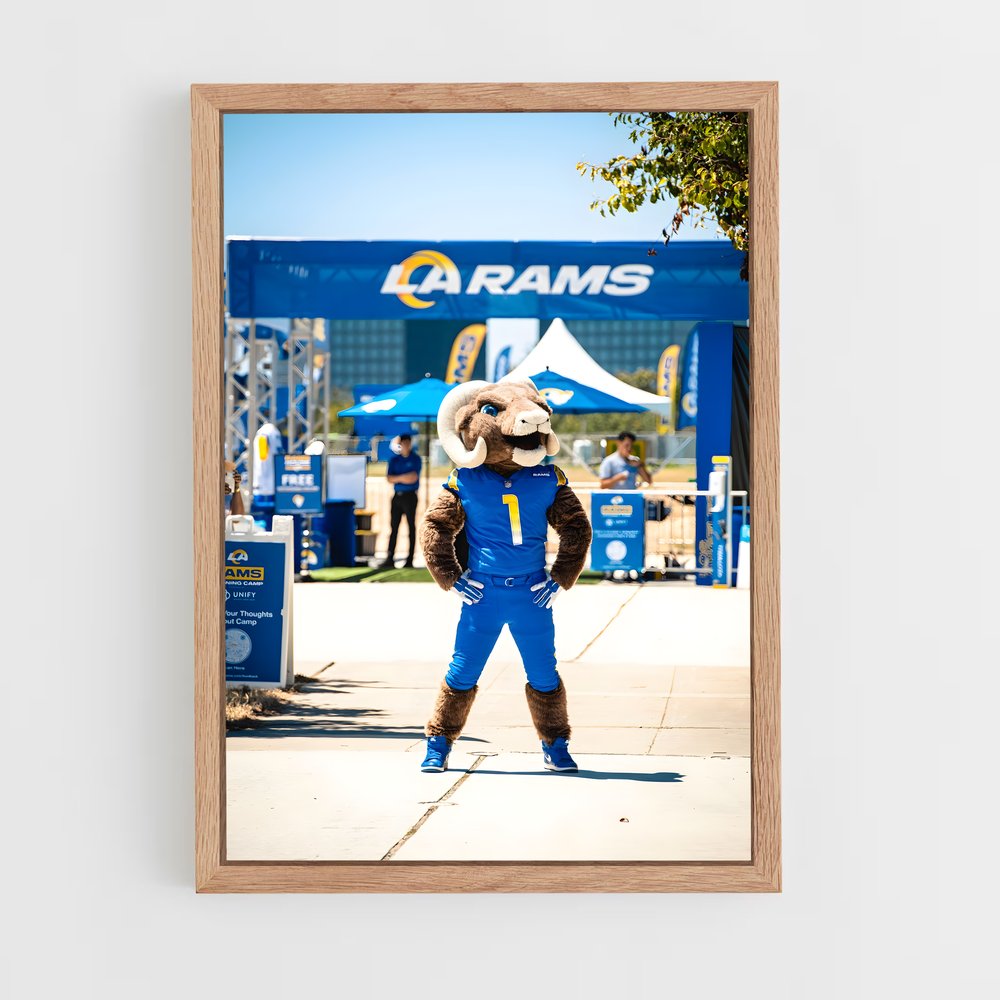 ap-los angeles rams-8 cadre Bois clair