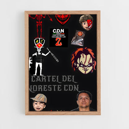 ap-los zetas-1 cadre Bois clair