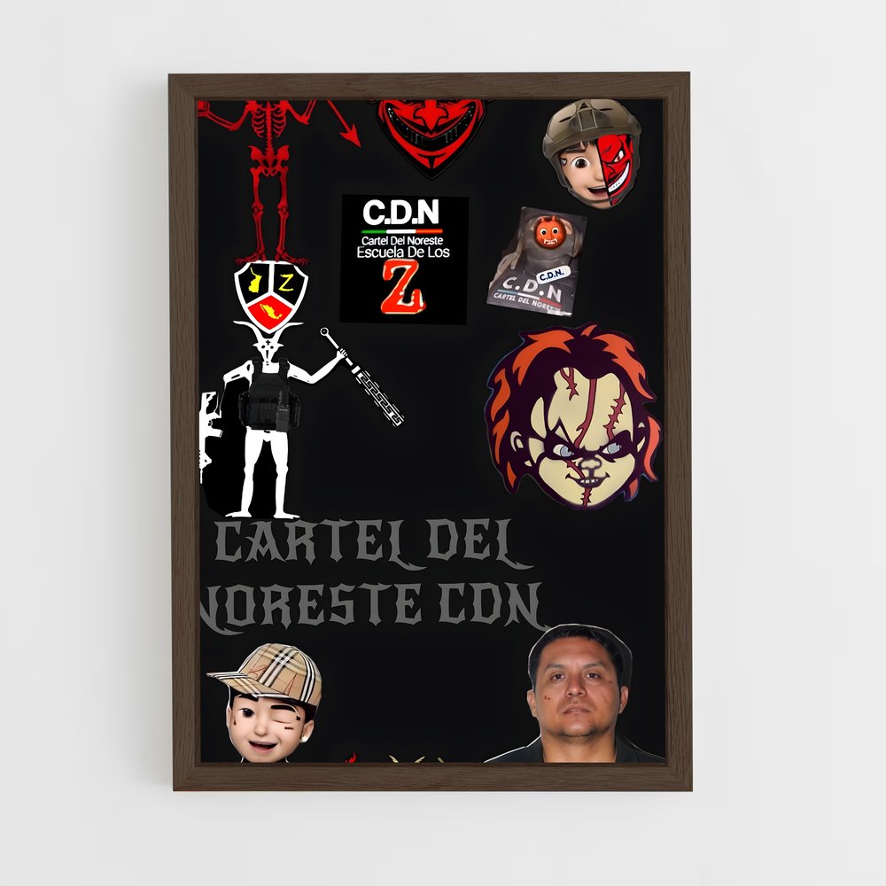ap-los zetas-1 cadre Bois foncé