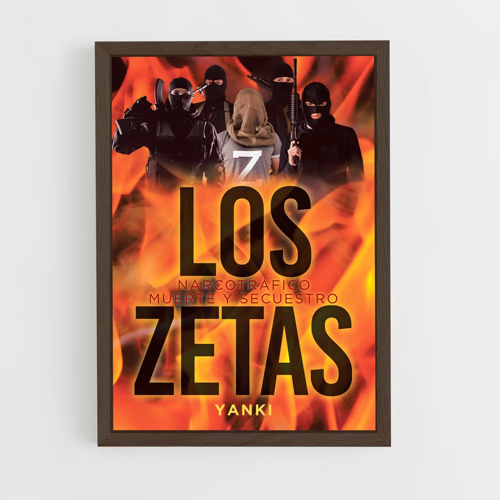 ap-los zetas-3 cadre Bois foncé