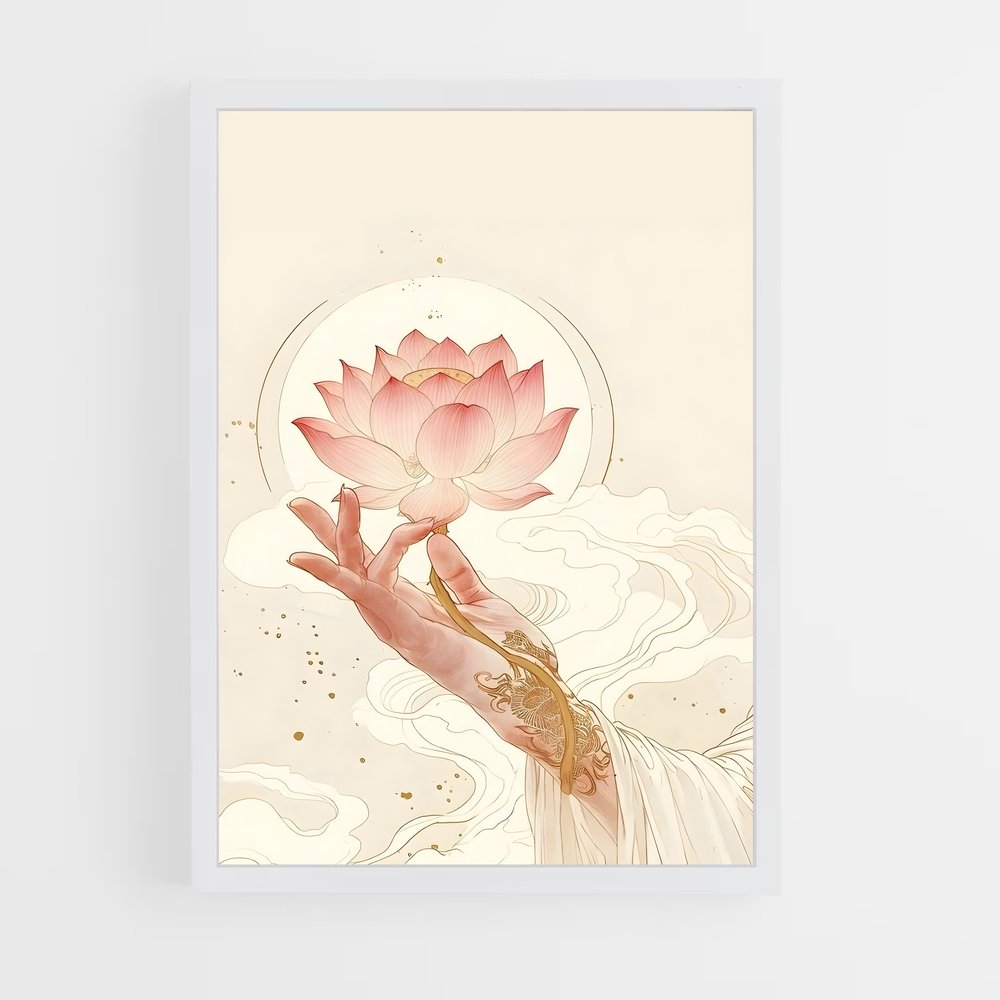 ap-lotus flower-1 cadre Blanc