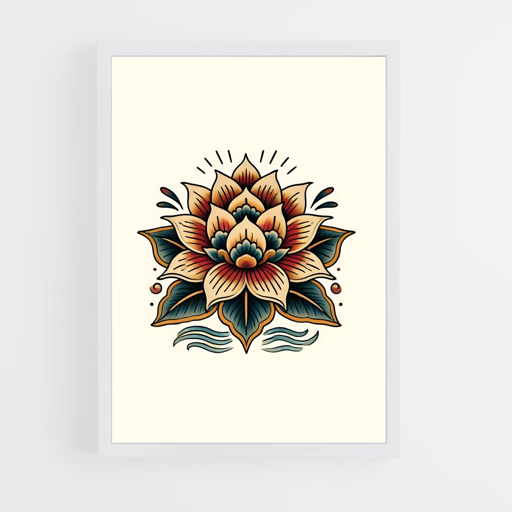 ap-lotus flower-3 cadre Blanc