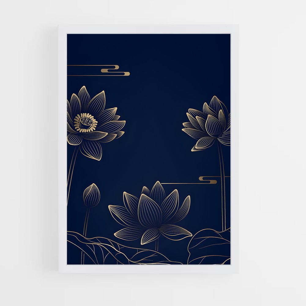 ap-lotus patterns-2 cadre Blanc