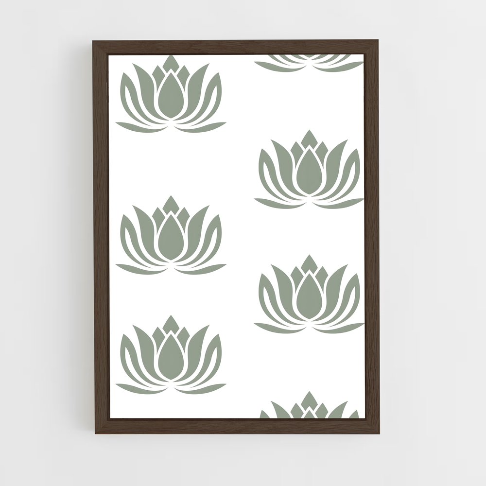 ap-lotus patterns-3 cadre Bois foncé