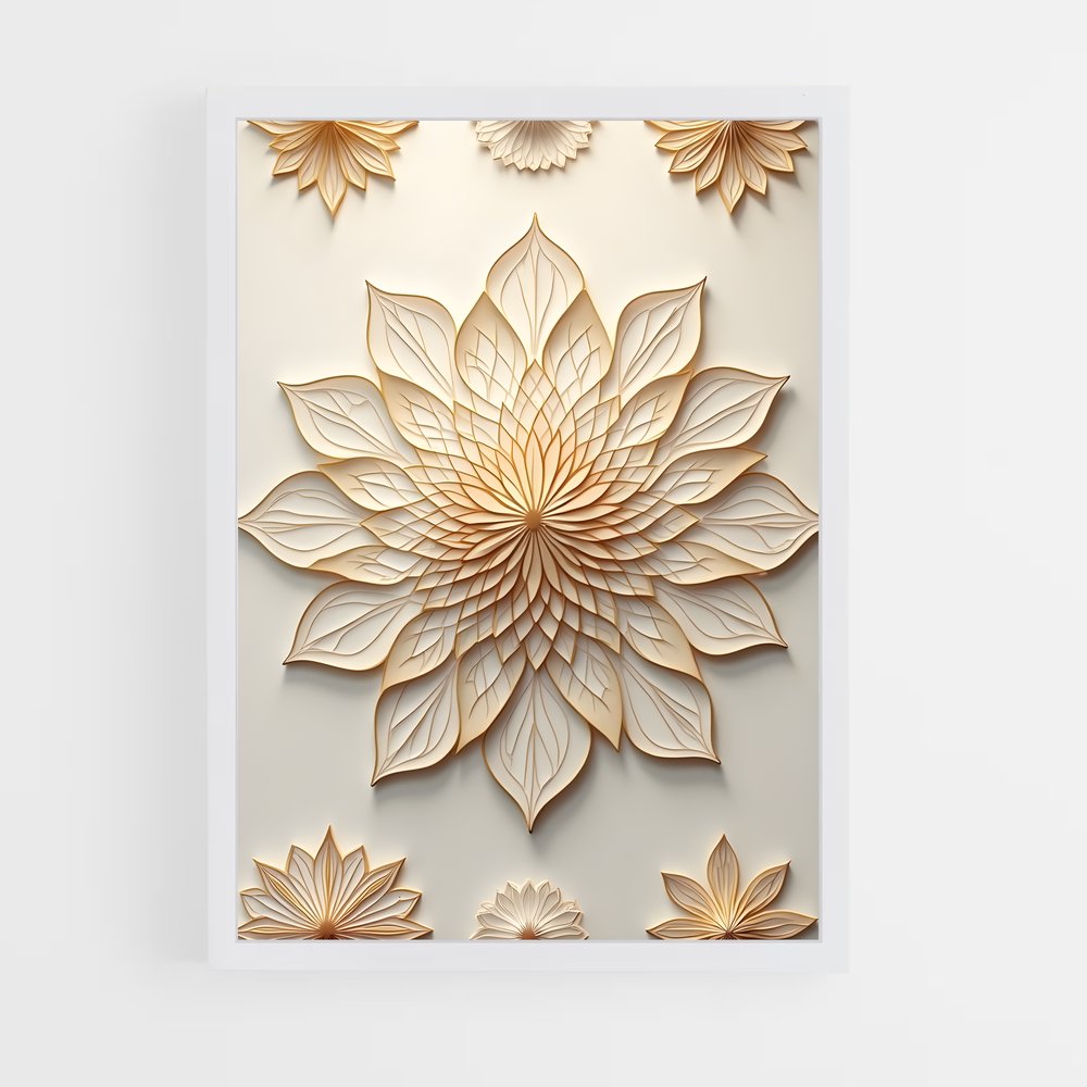 ap-lotus patterns-5 cadre Blanc