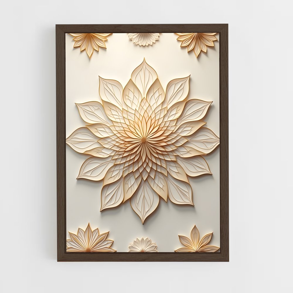 ap-lotus patterns-5 cadre Bois foncé