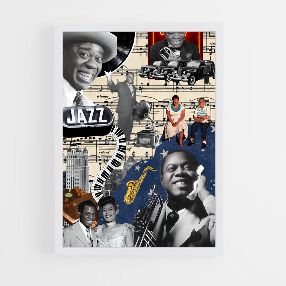 ap-louis armstrong-3 cadre Blanc