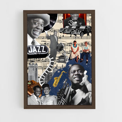 ap-louis armstrong-3 cadre Bois foncé