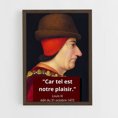 ap-louis xi-4 cadre Bois foncé