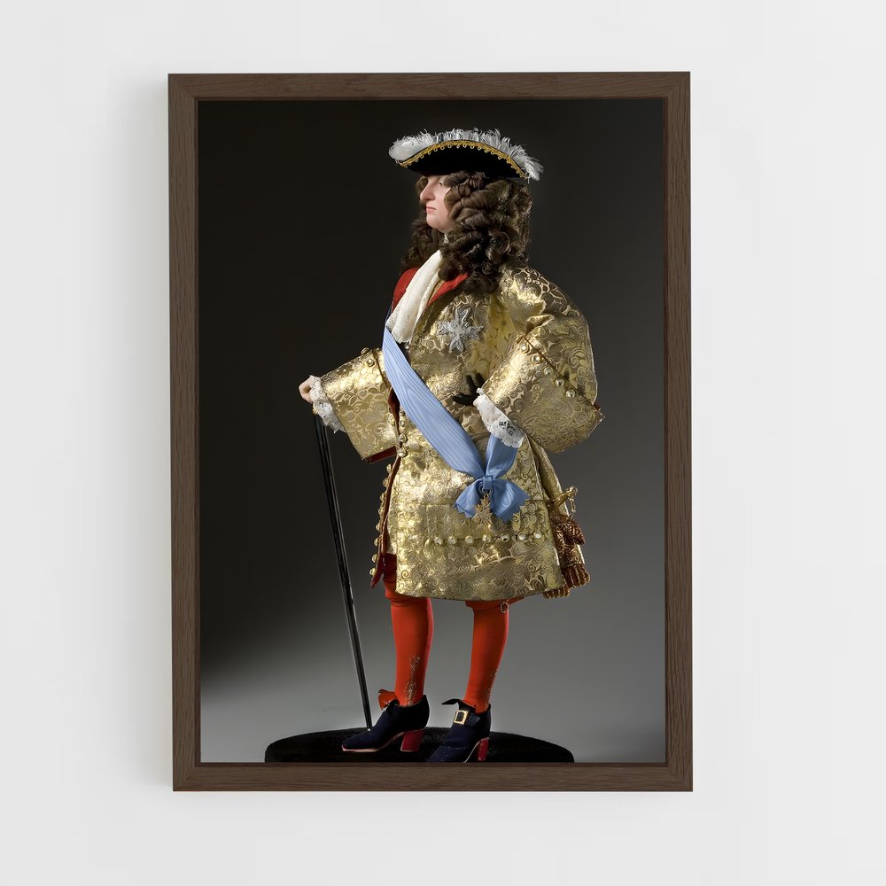 ap-louis xiv-10 cadre Bois foncé