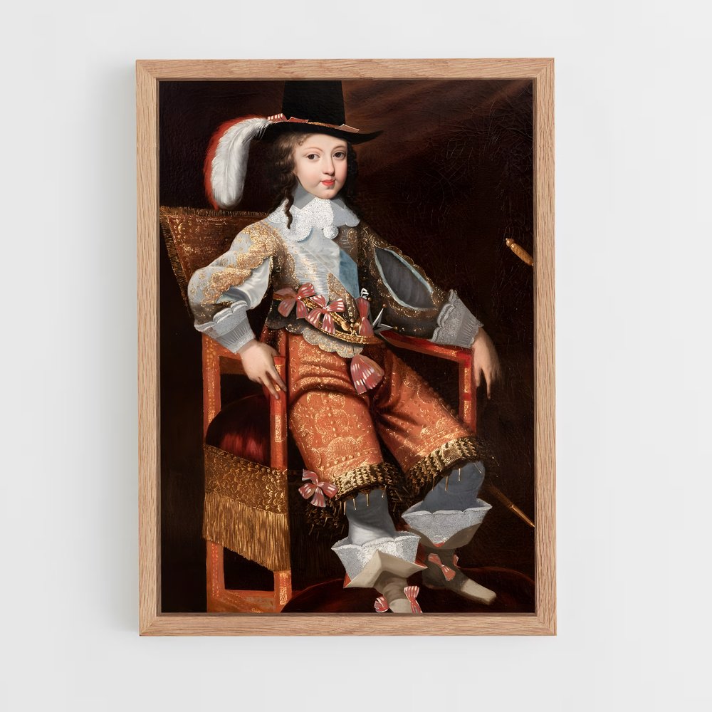 ap-louis xiv-12 cadre Bois clair