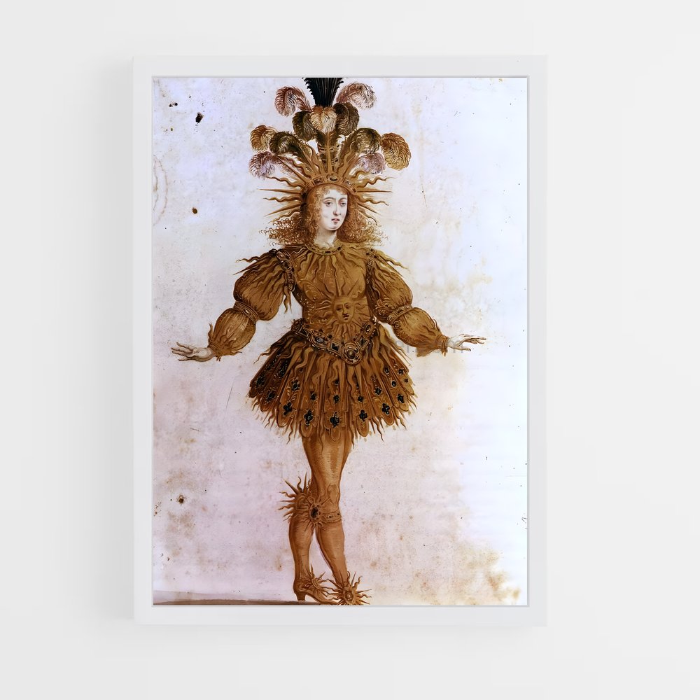 ap-louis xiv-5 cadre Blanc
